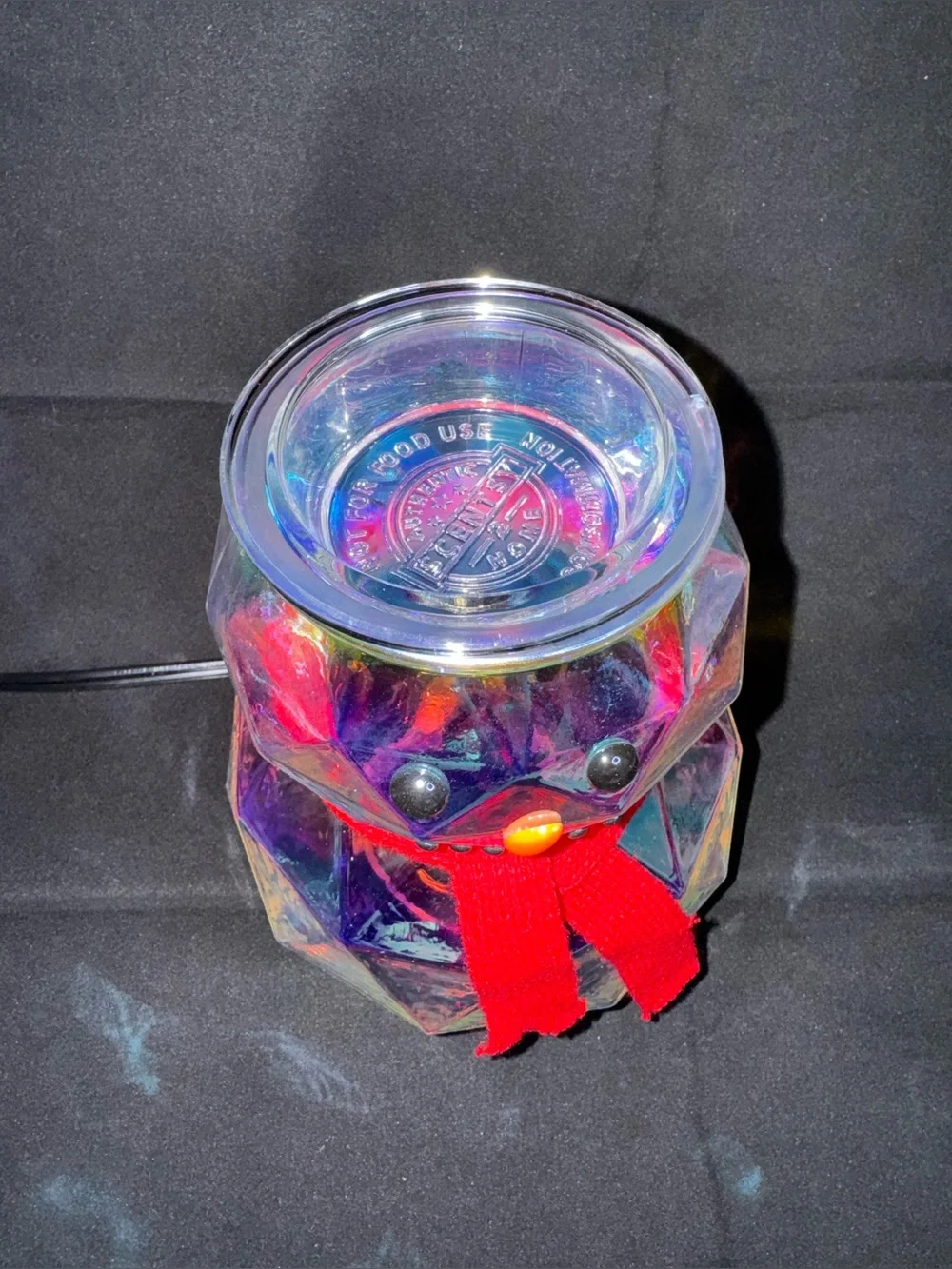 ✨🆕 NIB Iridescent Scentsy Snow Stopper Prismatic Snowman Warmer